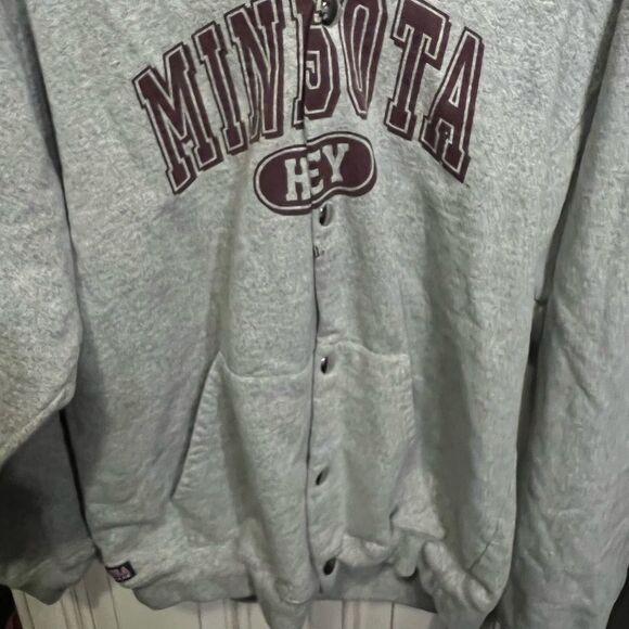 Vintage Cotton Exchange Sweatshirt Minnesota Hockey, Size L - Made in USA - Picture 1 of 9